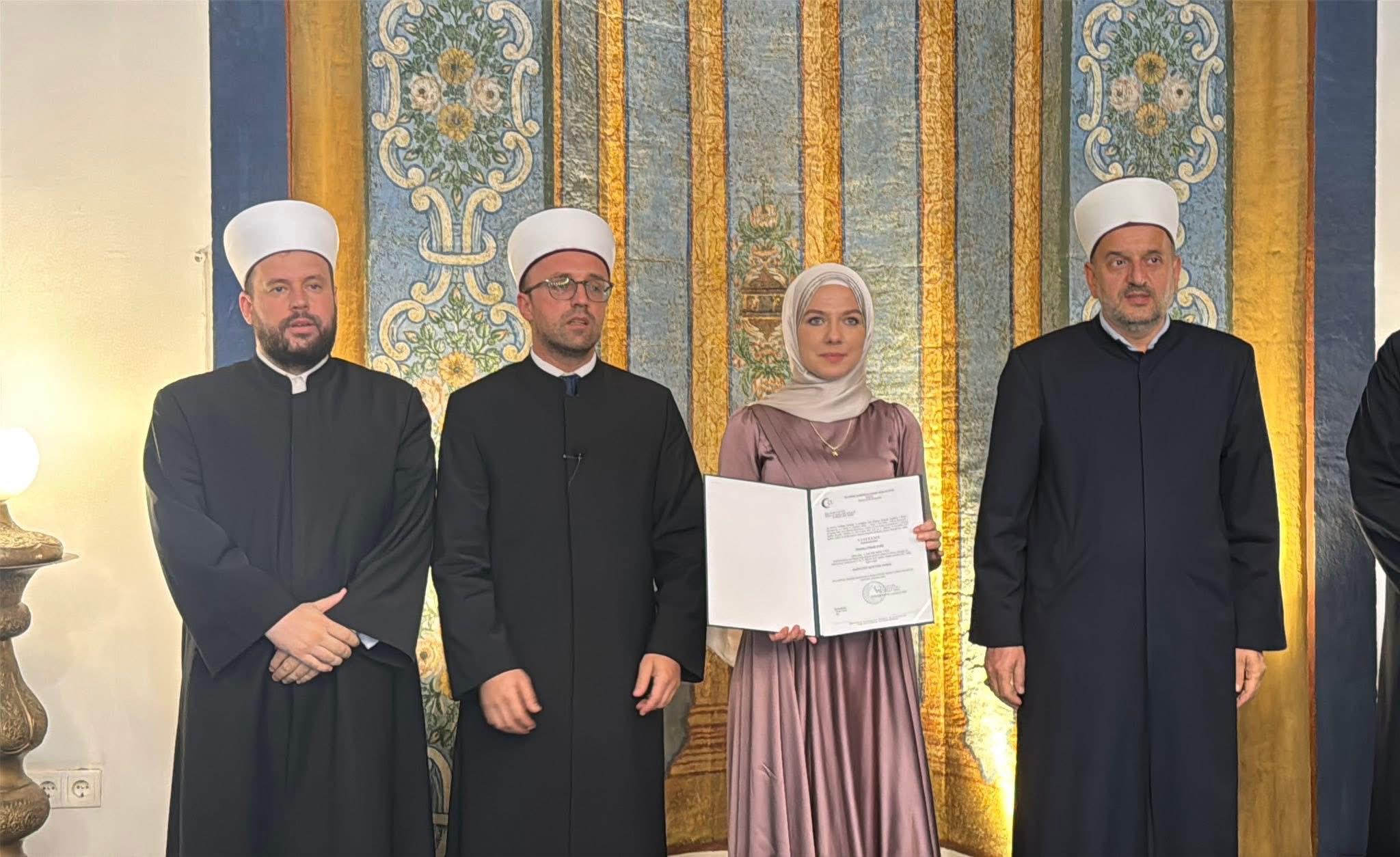 Dženita Avdić nova hafiza Škole hifza Muftijstva sarajevskog