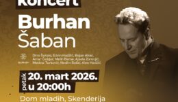 “Bajram dođe, mirišu avlije”: Koncert Burhana Šabana u Domu mladih